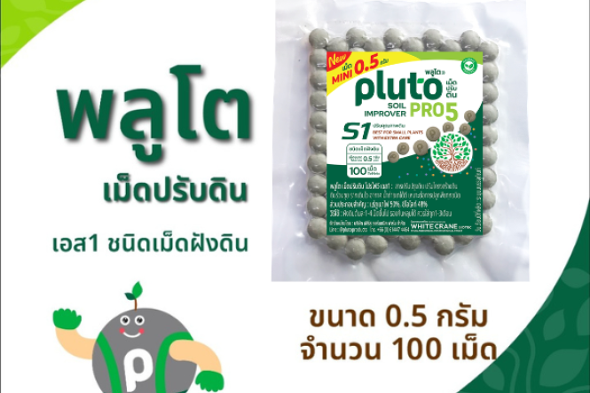 พลูโต โปรไฟว์ เอสหนึ่ง ขนาด 0.5 กรัม x 100 เม็ด